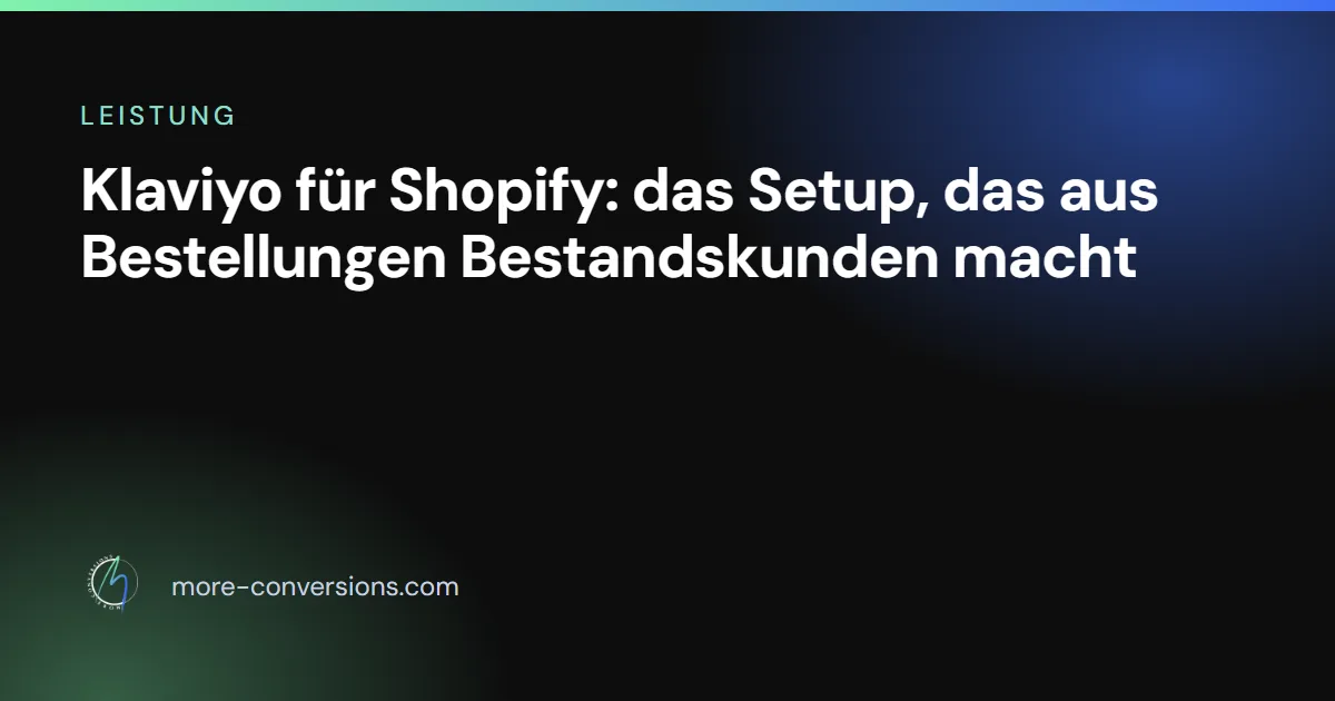 Klaviyo für Shopify: Setup und Flows