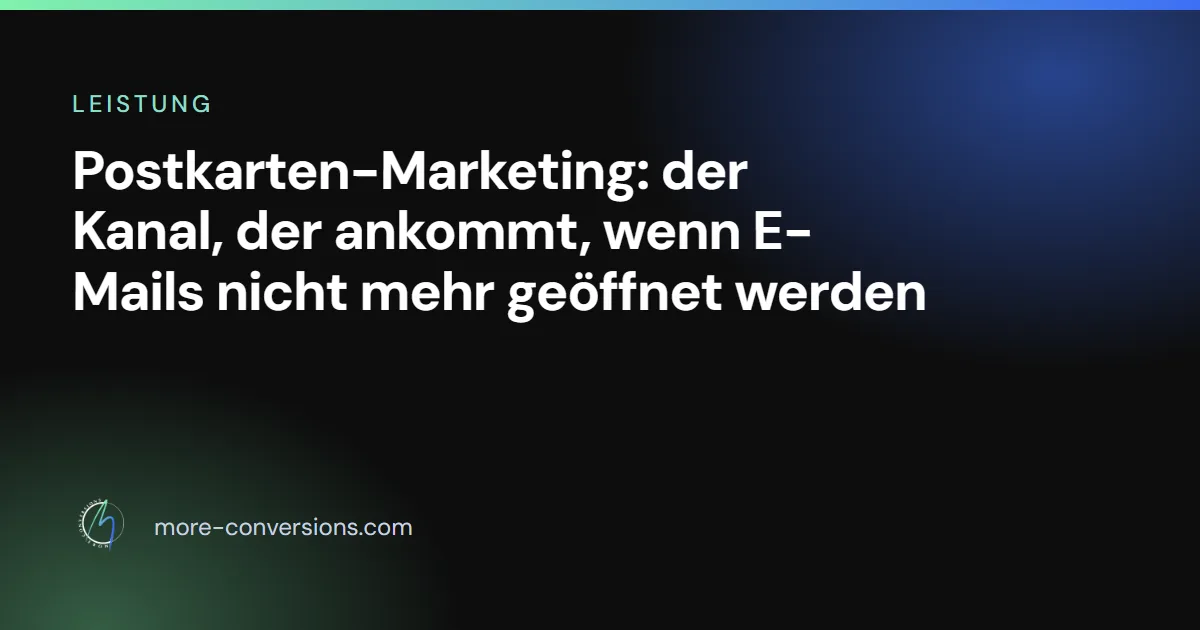 Postkarten-Marketing für D2C-Brands